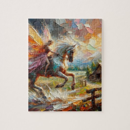 美しい妖精の馬 ジグソーパズル (縦)