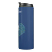 美しい妖精ムーンシルクに座ってストッキングブルー タンブラー (回転右)