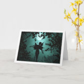 美しい妖精 カード (黄色い花)