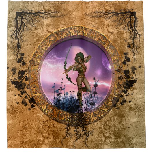 美しい妖精 シャワーカーテン (正面)