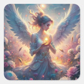 美しい妖精 スクエアシール (正面)