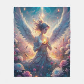 美しい妖精 フリースブランケット (正面)