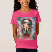 美しい妖精 メリークリスマス Tシャツ (正面)