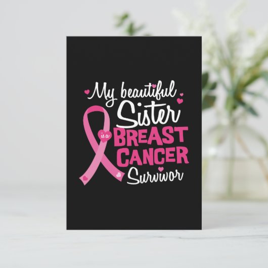 美しい姉妹乳がん生存者の兄 カード (スタンド正面)