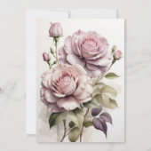 美しい始まりからロマンチックな恋の誘い 招待状 (裏面)