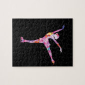 美しい姿スケーター女の子アイディア-姿氷 ジグソーパズル (横)