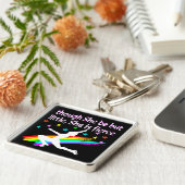 美しい姿スケートで滑るデザイン キーホルダー (側面)