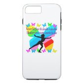 美しい姿スケート感動的引用文デザイン Case-Mate iPhoneケース (裏面)