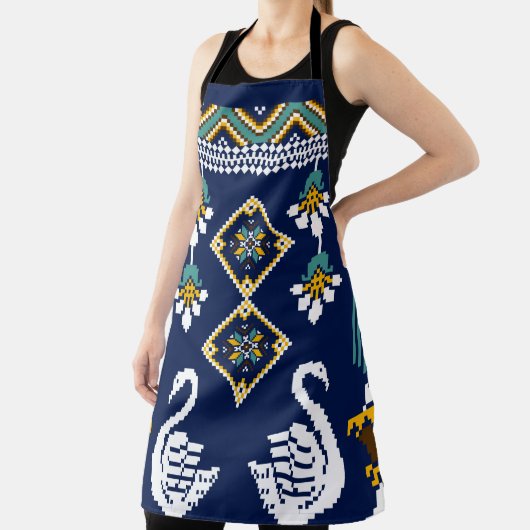美しい姿部族ウクライナの幾何学民族 エプロン (インサイチュ)