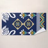 美しい姿部族ウクライナの幾何学民族 バスタオル (バスタオル)