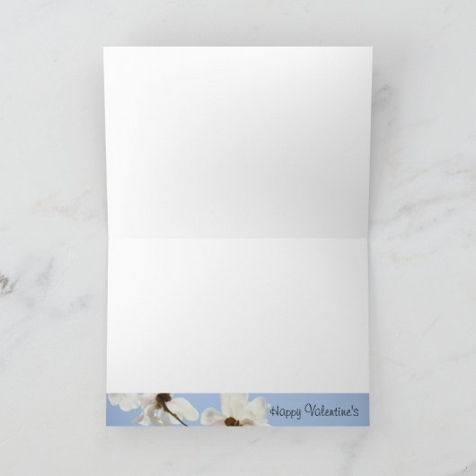 美しい娘にバレンタインおめでとう!カード シーズンカード (内部)