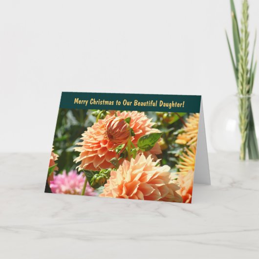 美しい娘に聖降誕祭お目出とう！カード シーズンカード (正面)