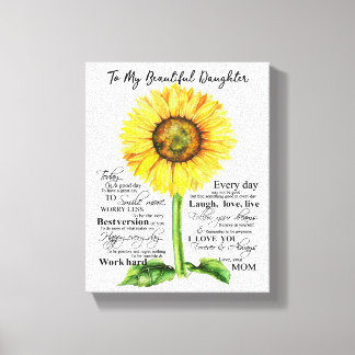 美しい娘に キャンバスプリント