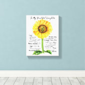 美しい娘に キャンバスプリント (インサイチュ (ウッドフロア))