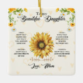 美しい娘に セラミックオーナメント (正面)