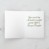 **美しい娘に**誕生日 カード (内部)