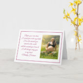 美しい娘の誕生日カスタム写真:母さん カード (黄色い花)