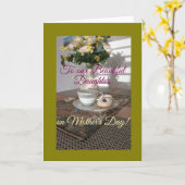 美しい娘ハッピーマザーズデイカード カード (黄色い花)