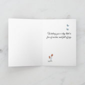 美しい娘 - 誕生日カード カード (内部)