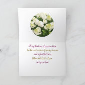 美しい婚約、折り畳まれたグリーティングカード カード (内部)