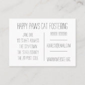 美しい子ネコの名刺 名刺 (裏面)