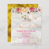 美しい子供の金ゴールドユニコーンペガサス予算 (正面/裏面)