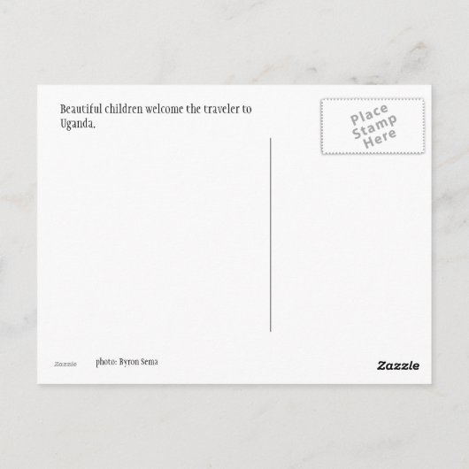 美しい子供 ポストカード (裏面)