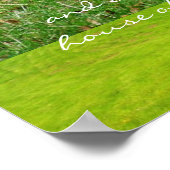 美しい子羊と詩編23、クリスチャンのポスター ポスター (角)