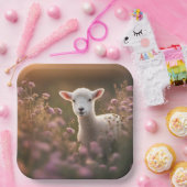 美しい子羊 ペーパープレート (パーティー)