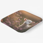 美しい子羊 ペーパープレート (傾斜あり)