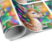 美しい子鹿の初めてのクリスマス ラッピングペーパー (ロールコーナー)