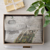 美しい孔雀の短命なもののコラージュ 薄葉紙 (ギフト)