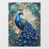 美しい孔雀の窓が貼り付く ウィンドウサイン (シート)