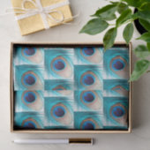 美しい孔雀の羽と名前 薄葉紙 (ギフト)