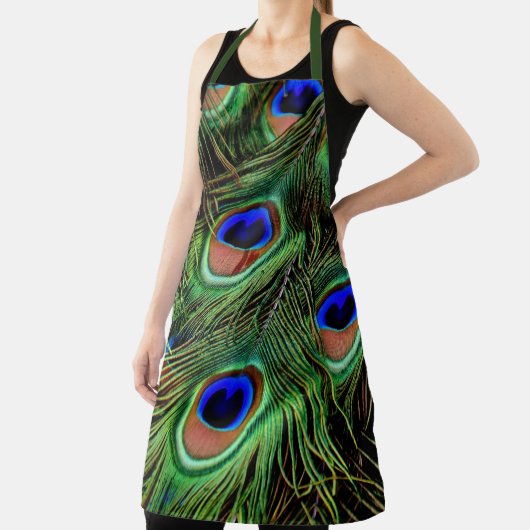 美しい孔雀の羽 エプロン (インサイチュ)