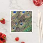 美しい孔雀の羽 スタンダードカクテルナプキン (インサイチュ)