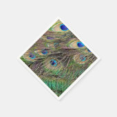 美しい孔雀の羽 スタンダードカクテルナプキン (角)