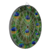 美しい孔雀の羽 ダーツボード (正面左)