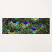 美しい孔雀の羽 ヨガマット (正面(横))
