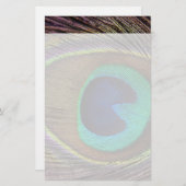 美しい孔雀の羽 便箋 (正面/裏面)