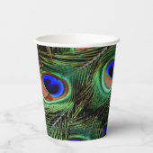 美しい孔雀の羽 紙コップ (裏面)