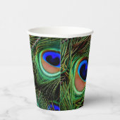 美しい孔雀の羽 紙コップ (右)