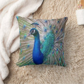 美しい孔雀の装飾装飾用クッション クッション (ブランケット)