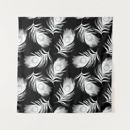 美しい孔雀の飾り目のない模様 タペストリー (正面)