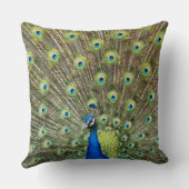 美しい孔雀の鳥 クッション (裏面)