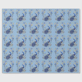 美しい孔雀デザイン-エレガント彼女のためのギフト ラッピングペーパー (フラット)