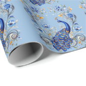 美しい孔雀デザイン-エレガント彼女のためのギフト ラッピングペーパー (ロールコーナー)