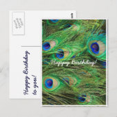 美しい孔雀 オーダーメイド ポストカード (正面/裏面)