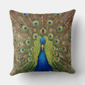 美しい孔雀 クッション (裏面)