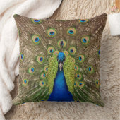 美しい孔雀 クッション (ブランケット)